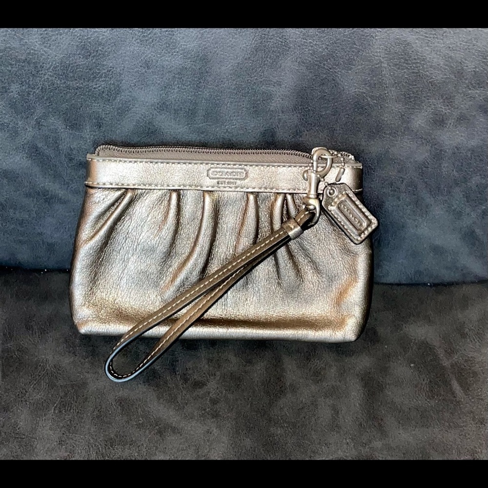Coach Leather Wristlet